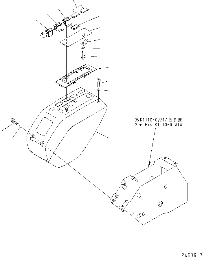 Схема запчастей Komatsu PC228US-1-TN - ОСНОВН. КОНСТРУКЦИЯ (COVER) (ЛЕВ.) (ДЛЯ MONO-СТРЕЛА) КАБИНА ОПЕРАТОРА И СИСТЕМА УПРАВЛЕНИЯ