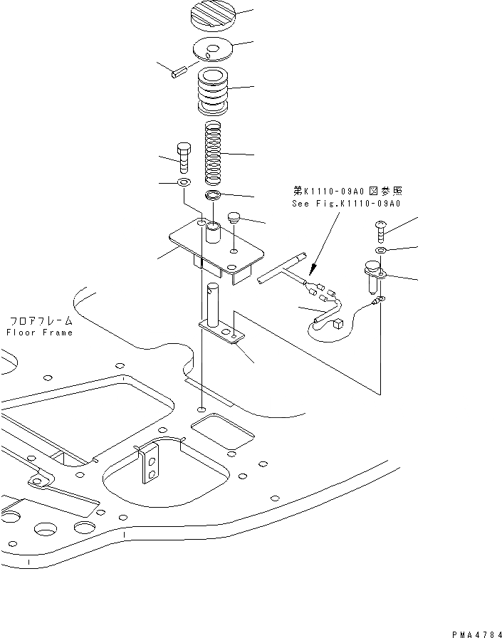 Схема запчастей Komatsu PC228US-1-TN - ОСНОВН. КОНСТРУКЦИЯ (TARVEL SPEED ПЕДАЛЬ) (ТУННЕЛЬН. СПЕЦ-Я.) КАБИНА ОПЕРАТОРА И СИСТЕМА УПРАВЛЕНИЯ