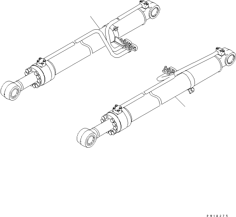 Схема запчастей Komatsu PC228US-3-YA - ЦИЛИНДР СТРЕЛЫ(YELНИЗ.)(№-) РАБОЧЕЕ ОБОРУДОВАНИЕ