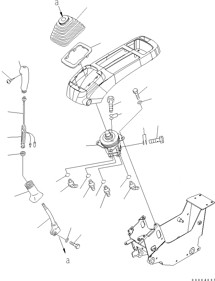 Схема запчастей Komatsu PC228US-3 - ОСНОВН. КОНСТРУКЦИЯ (РЫЧАГ И КЛАПАН) (ЛЕВ.) КАБИНА ОПЕРАТОРА И СИСТЕМА УПРАВЛЕНИЯ