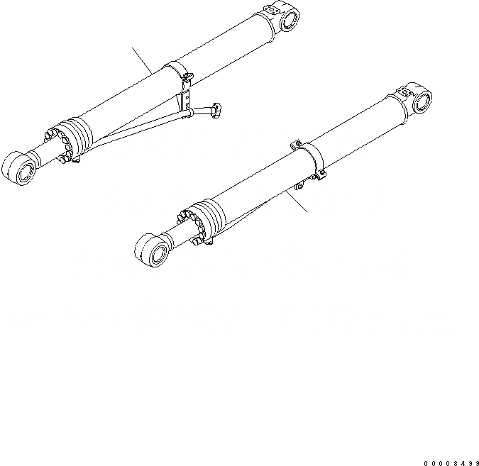Схема запчастей Komatsu PC228US-3 - ЦИЛИНДР СТРЕЛЫ(ДЛЯ 2-СЕКЦИОНН. СТРЕЛЫ) (YELНИЗ.) РАБОЧЕЕ ОБОРУДОВАНИЕ
