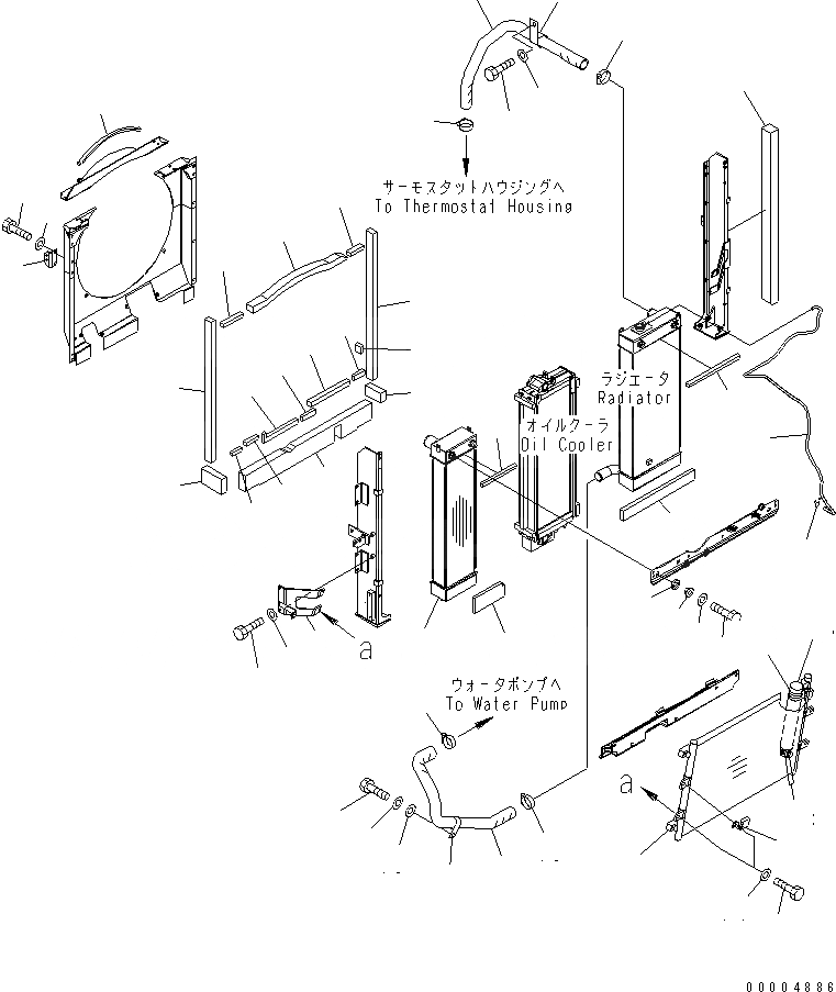 Схема запчастей Komatsu PC228USLC-3 - ОХЛАЖД-Е (ПОСЛЕОХЛАДИТЕЛЬ¤ КОНДЕНСАТОР И ТРУБЫ) (АВТОМАТИЧ. КОНДИЦ. ВОЗДУХА) СИСТЕМА ОХЛАЖДЕНИЯ