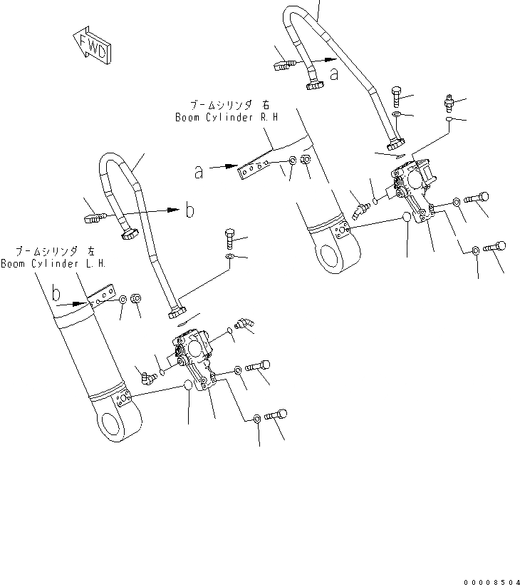 Схема запчастей Komatsu PC228USLC-3 - ЦИЛИНДР СТРЕЛЫ(С КЛАПАН ПЕРЕГРУЗКИ) (ДЛЯ 2-СЕКЦИОНН. СТРЕЛЫ) (YELНИЗ.) РАБОЧЕЕ ОБОРУДОВАНИЕ