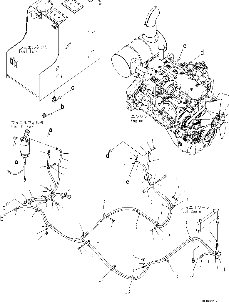 Схема запчастей Komatsu PC228USLC-3E0 - ТОПЛИВН. ЛИНИЯ(№7-) ТОПЛИВН. БАК. AND КОМПОНЕНТЫ
