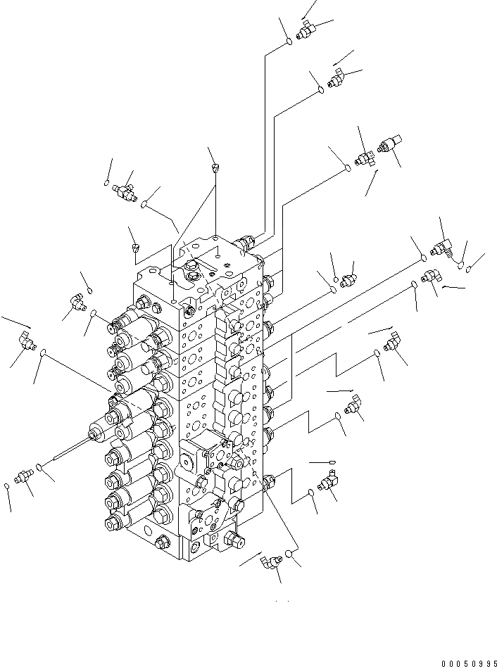 Схема запчастей Komatsu PC228USLC-3E0 - ОСНОВН. КЛАПАН (СОЕДИНИТЕЛЬН. ЧАСТИ) (/) ( АКТУАТОР) (ДЛЯ -PIECS СТРЕЛА) ГИДРАВЛИКА