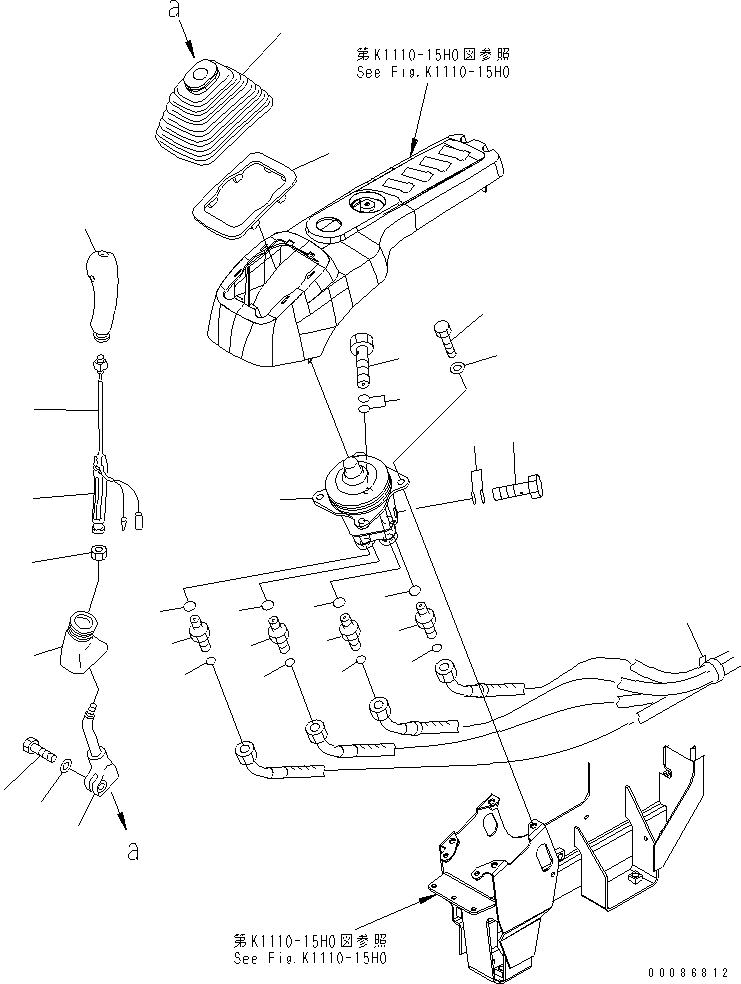 Схема запчастей Komatsu PC228USLC-3E0 - ОСНОВН. КОНСТРУКЦИЯ (РЫЧАГ И КЛАПАН) (ПРАВ.)(№8-) КАБИНА ОПЕРАТОРА И СИСТЕМА УПРАВЛЕНИЯ