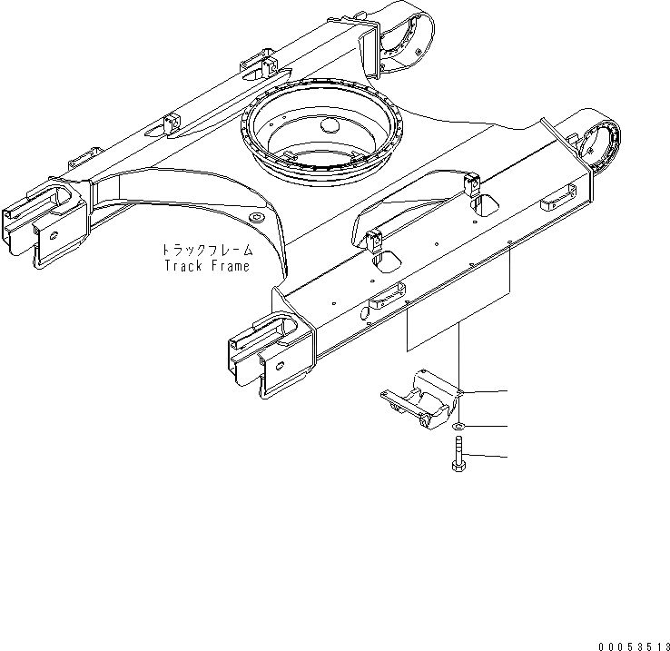 Схема запчастей Komatsu PC228USLC-3E0 - ЗАЩИТА ОПОРНЫХ КАТКОВ (LC) ХОДОВАЯ
