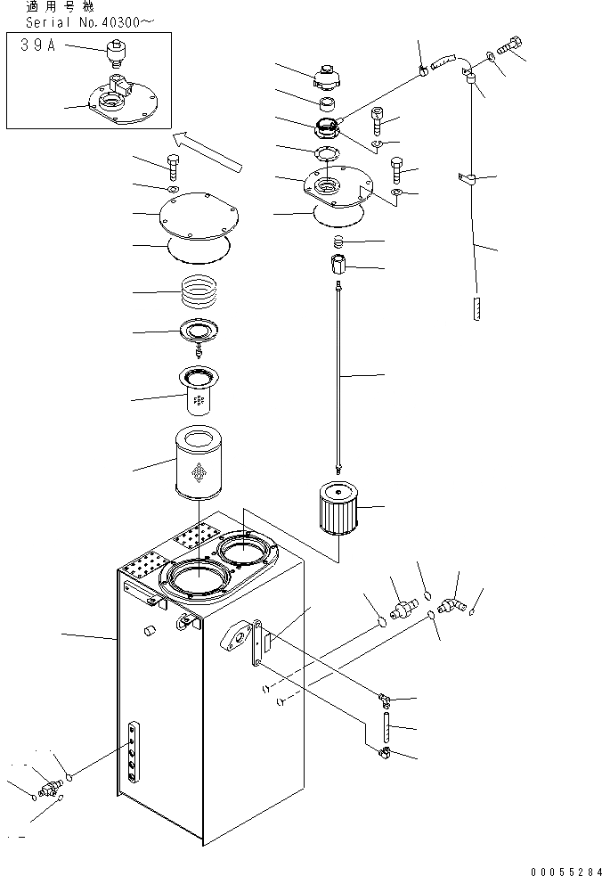 Схема запчастей Komatsu PC228US-3E0 - ГИДР. БАК. ( АКТУАТОР) (ДЛЯ ПОДЪЕМА РУКОЯТИ)(№-9) ГИДРАВЛИКА