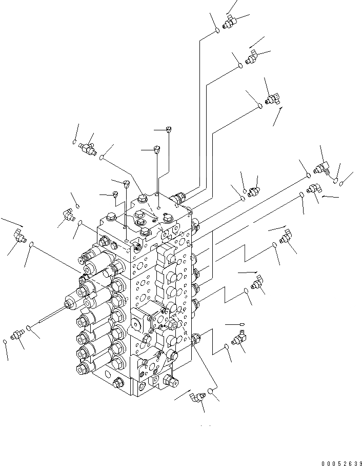 Схема запчастей Komatsu PC228US-3E0 - ОСНОВН. КЛАПАН (СОЕДИНИТЕЛЬН. ЧАСТИ) (/) ( СЕРВИСНЫЙ КЛАПАН) ГИДРАВЛИКА