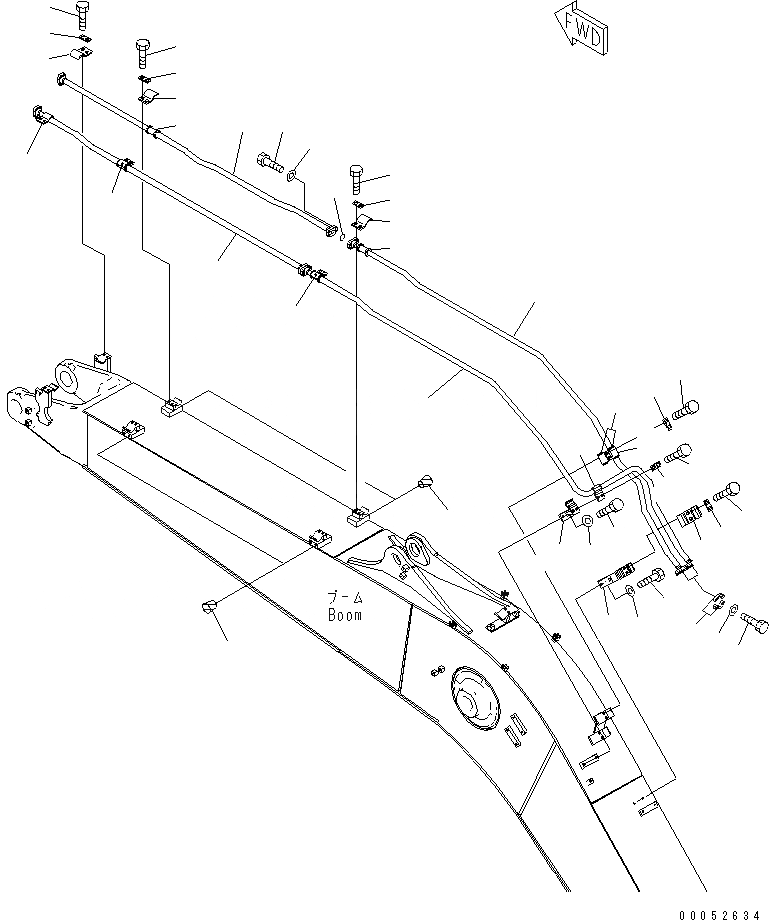 Схема запчастей Komatsu PC228US-3E0 - СТРЕЛА (.7M) (ЦИЛИНДР КОВША) РАБОЧЕЕ ОБОРУДОВАНИЕ