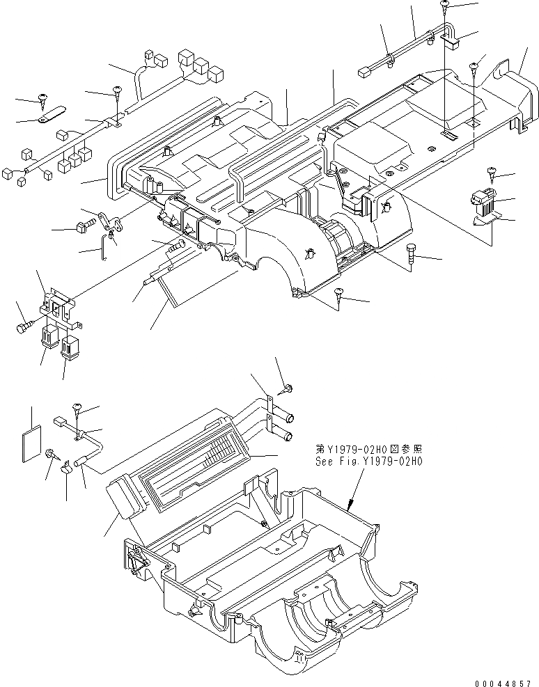 Схема запчастей Komatsu PC228US-3E0 - БЛОК КОНДИЦИОНЕРА (/) (АВТОМАТИЧ. КОНДИЦ. ВОЗДУХА) ОСНОВН. КОМПОНЕНТЫ И РЕМКОМПЛЕКТЫ