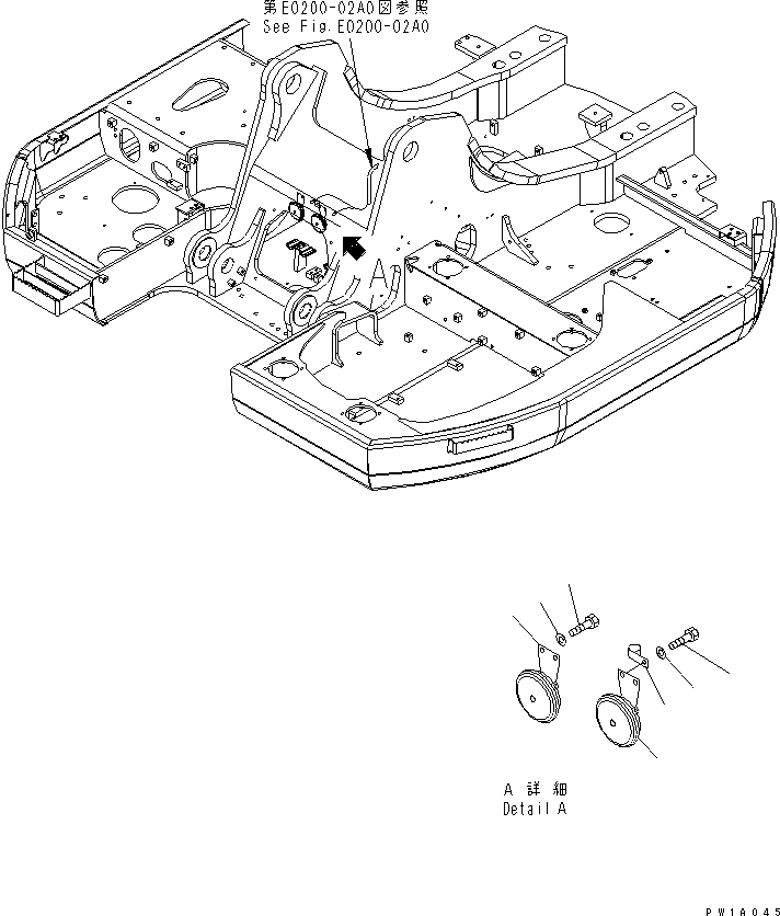 Схема запчастей Komatsu PC228USLC-3-YA - ЗВУК. СИГНАЛ.(№-) ЭЛЕКТРИКА