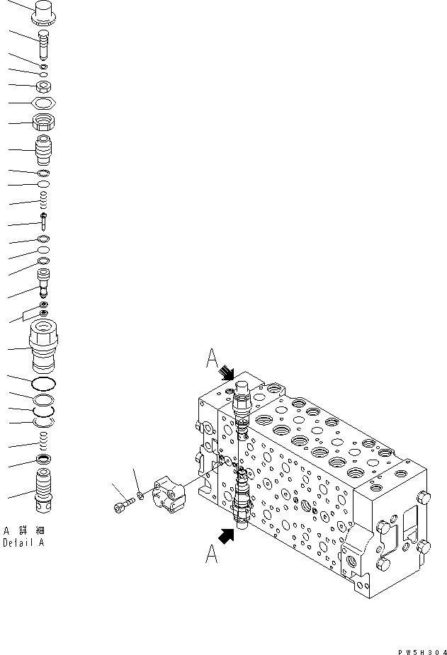Схема запчастей Komatsu PC228USLC-3-YB - ОСНОВН. КЛАПАН (-АКТУАТОР) (8/9) (РУКОЯТЬ CRANE¤ СПЕЦ-Я ДЛЯ РАЗРУШ. ЗДАНИЙ¤ 2-СЕКЦИОНН. СТРЕЛА¤ SLIDE РУКОЯТЬ)(№-) ОСНОВН. КОМПОНЕНТЫ И РЕМКОМПЛЕКТЫ