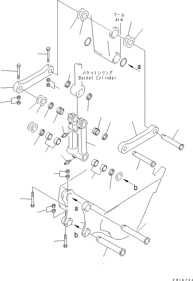 Схема запчастей Komatsu PC228US-3-AG - РУКОЯТЬ (.9M) (СОЕДИНЕНИЕ КОВША) (СПЕЦ-Я ДЛЯ РАЗРУШ. ЗДАНИЙ) (YELНИЗ.)(№-) РАБОЧЕЕ ОБОРУДОВАНИЕ