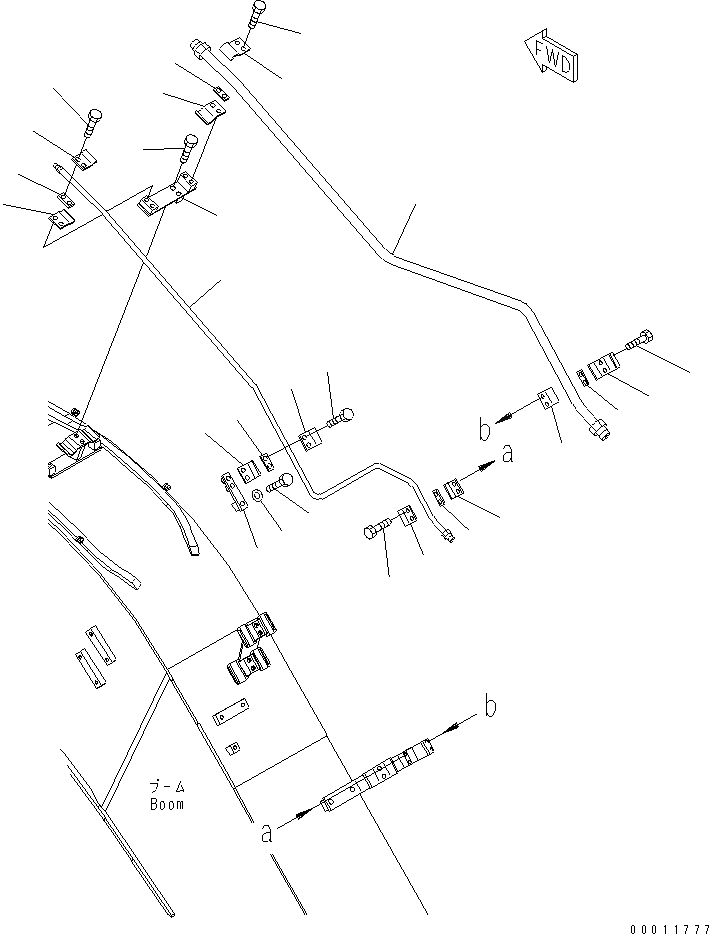 Схема запчастей Komatsu PC228US-3T-YT - СТРЕЛА (.7M) (ЦИЛИНДР РУКОЯТИКЛАПАН ПЕРЕГРУЗКИ СТРЕЛЫ)(№-) РАБОЧЕЕ ОБОРУДОВАНИЕ