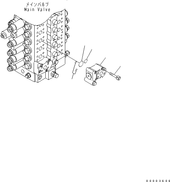 Схема запчастей Komatsu PC228US-3N-YA - РУКОЯТЬ ПРЕДОТВРАЩ. СМЕЩЕНИЯ ГИДРАВЛИКА