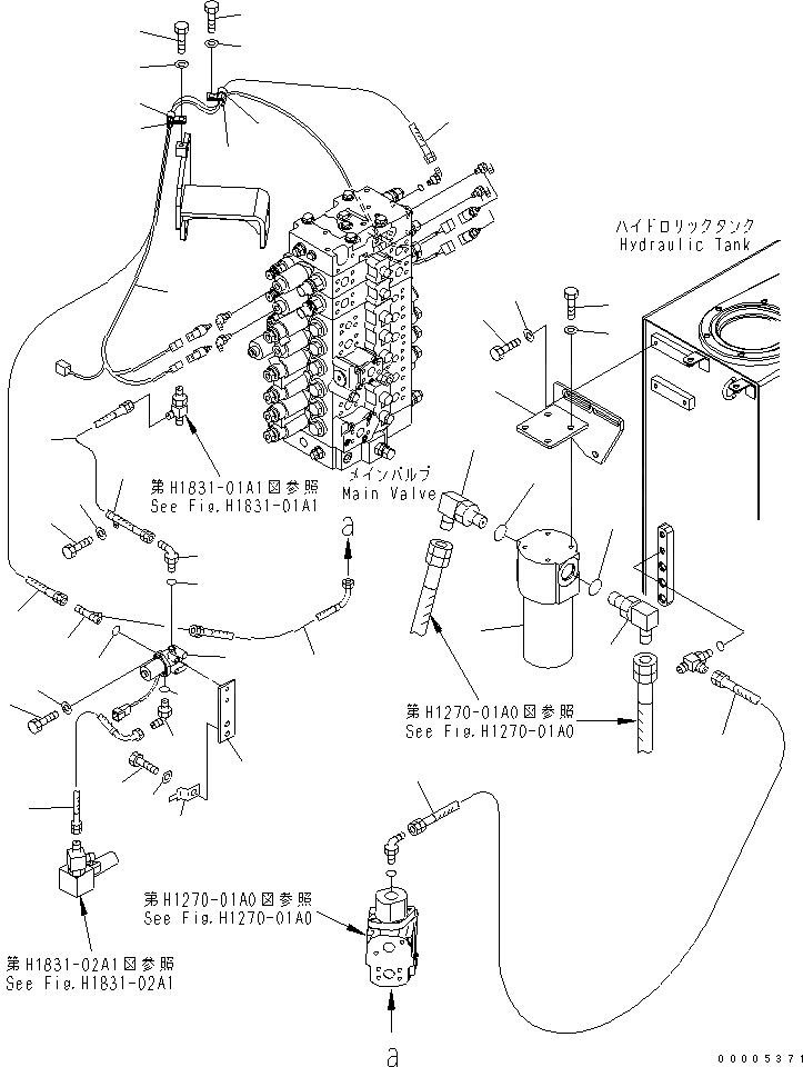 Схема запчастей Komatsu PC228US-3N-YP - НАВЕСНОЕ ОБОРУД-Е (ФИЛЬТР. И КЛАПАН) ( АКТУАТОР ИЛИ АКТУАТОР СПЕЦИФ-Я С ОТВАЛОМ) ГИДРАВЛИКА