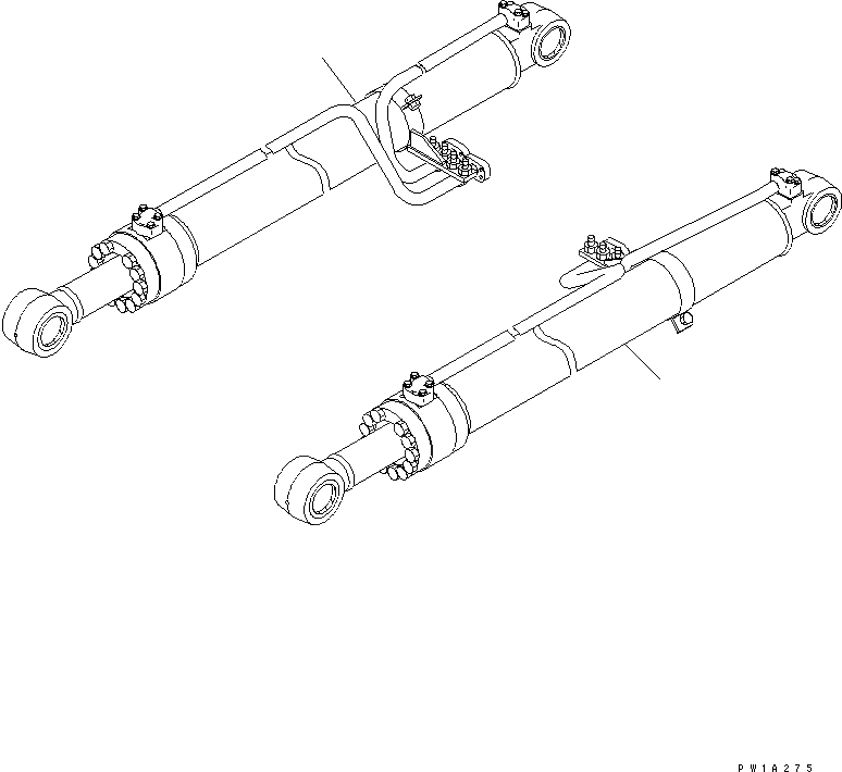 Схема запчастей Komatsu PC228USLC-3N-YB - ЦИЛИНДР СТРЕЛЫ(YELНИЗ.) РАБОЧЕЕ ОБОРУДОВАНИЕ
