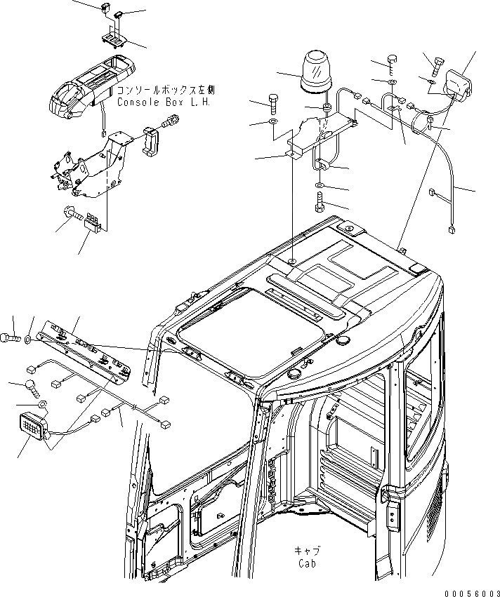 Схема запчастей Komatsu PC228US-3E0 - ОСНОВН. КЛАПАН (СОЕДИНИТЕЛЬН. ЧАСТИ) (/) ( АКТУАТОР) ГИДРАВЛИКА