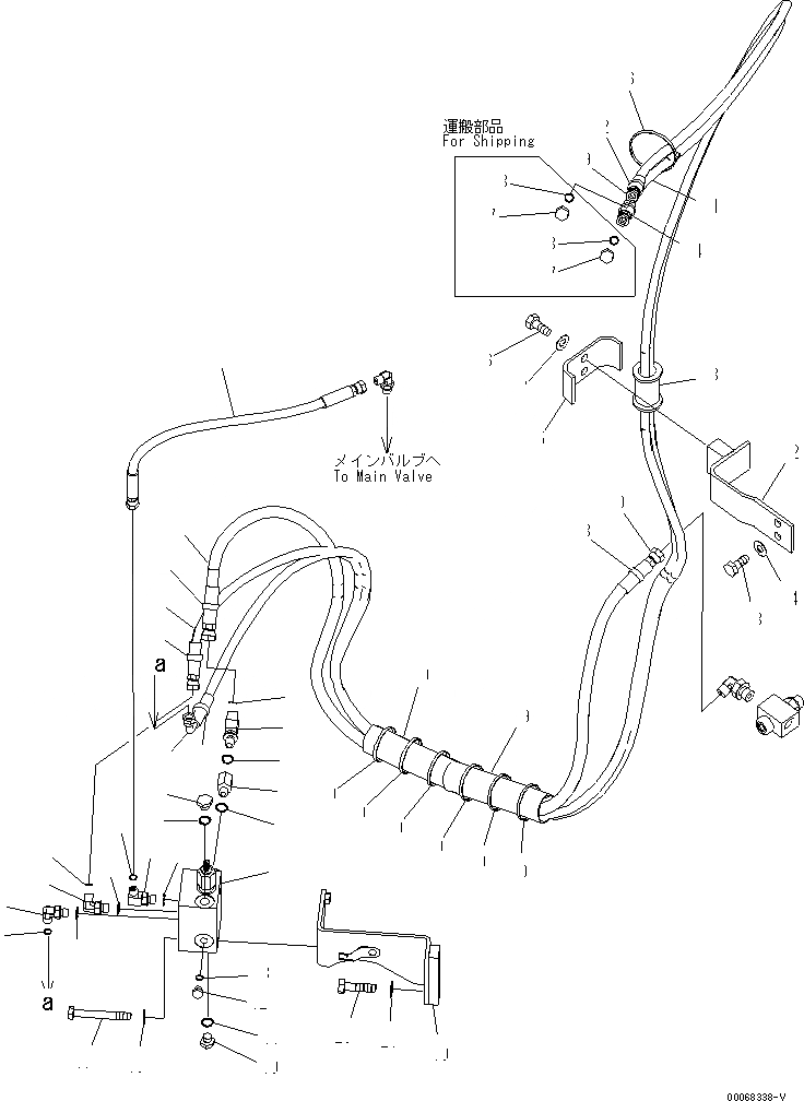 Схема запчастей Komatsu PC228US-3E0 - БЫСТРОСЪЕМН. МЕХ-М ( АКТУАТОР) (СТРЕЛА FALLING PREВЕНТИЛЯТОРION КЛАПАН) )(№7-) ГИДРАВЛИКА