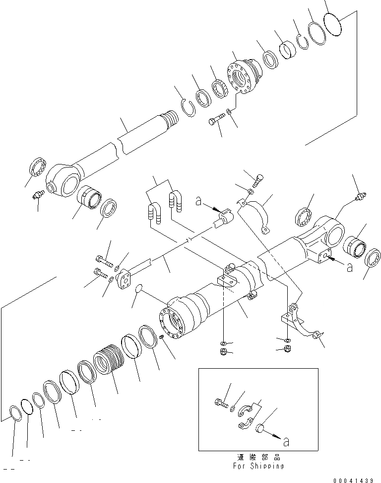 Схема запчастей Komatsu PC228US-3E0 - ЦИЛИНДР КОВША (.M РУКОЯТЬ) ОСНОВН. КОМПОНЕНТЫ И РЕМКОМПЛЕКТЫ