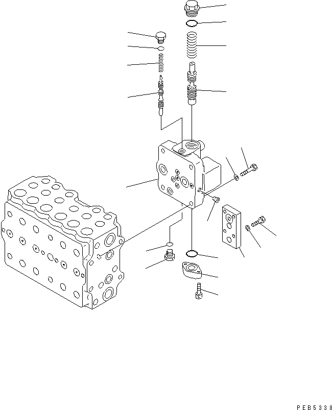 Схема запчастей Komatsu PC228UU-1-MO - ОСНОВН. КЛАПАН (9/9) (ДЛЯ MONO-СТРЕЛА)(№-7) ОСНОВН. КОМПОНЕНТЫ И РЕМКОМПЛЕКТЫ