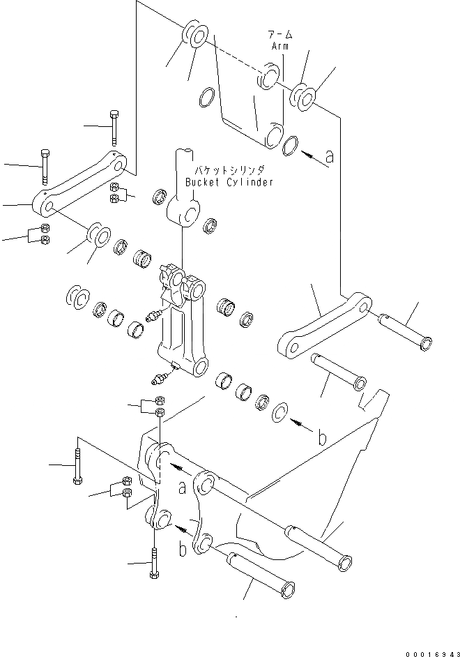 Схема запчастей Komatsu PC228US-3N-YG - РУКОЯТЬ (.9M) (СОЕДИНЕНИЕ КОВША) (СПЕЦ-Я ДЛЯ РАЗРУШ. ЗДАНИЙ) (ДЛЯ ПОДЪЕМА РУКОЯТИ) (YELНИЗ.) РАБОЧЕЕ ОБОРУДОВАНИЕ