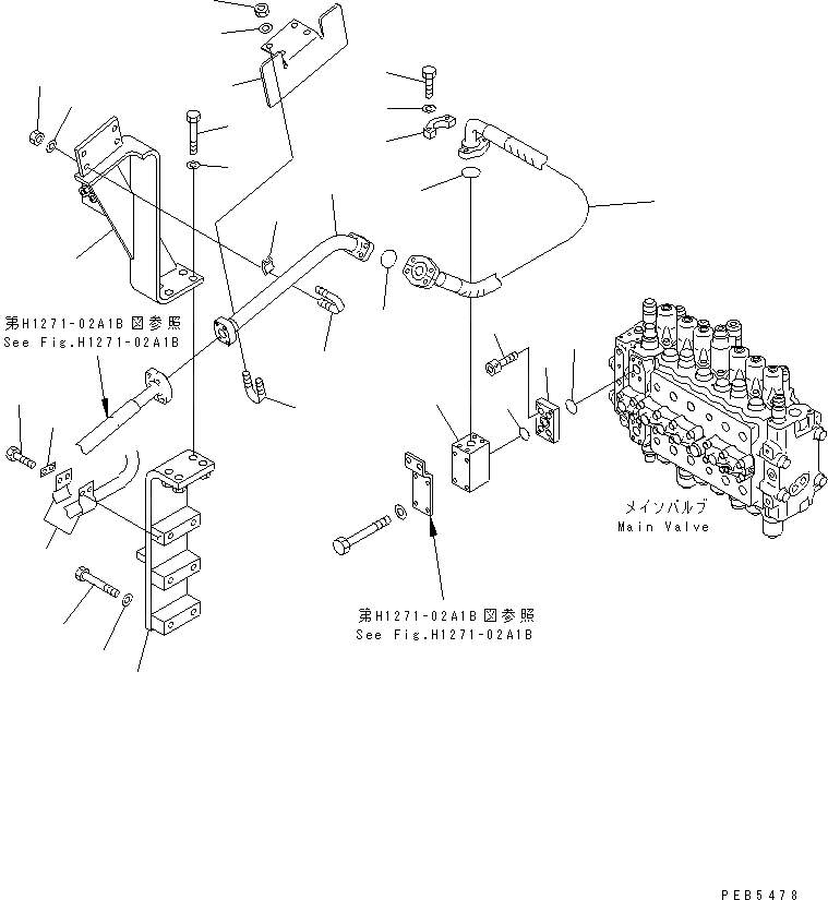 Схема запчастей Komatsu PC230-6 - НАВЕСНОЕ ОБОРУД-Е ( АКТУАТОР) (SIMPLE) (/)(№9-7) ГИДРАВЛИКА