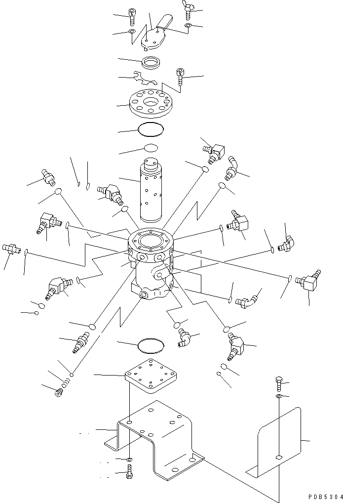 Схема запчастей Komatsu PC230-6 - MULTI PATTERN КЛАПАН (WAY) (MULTI КЛАПАН)(№9-7) ГИДРАВЛИКА
