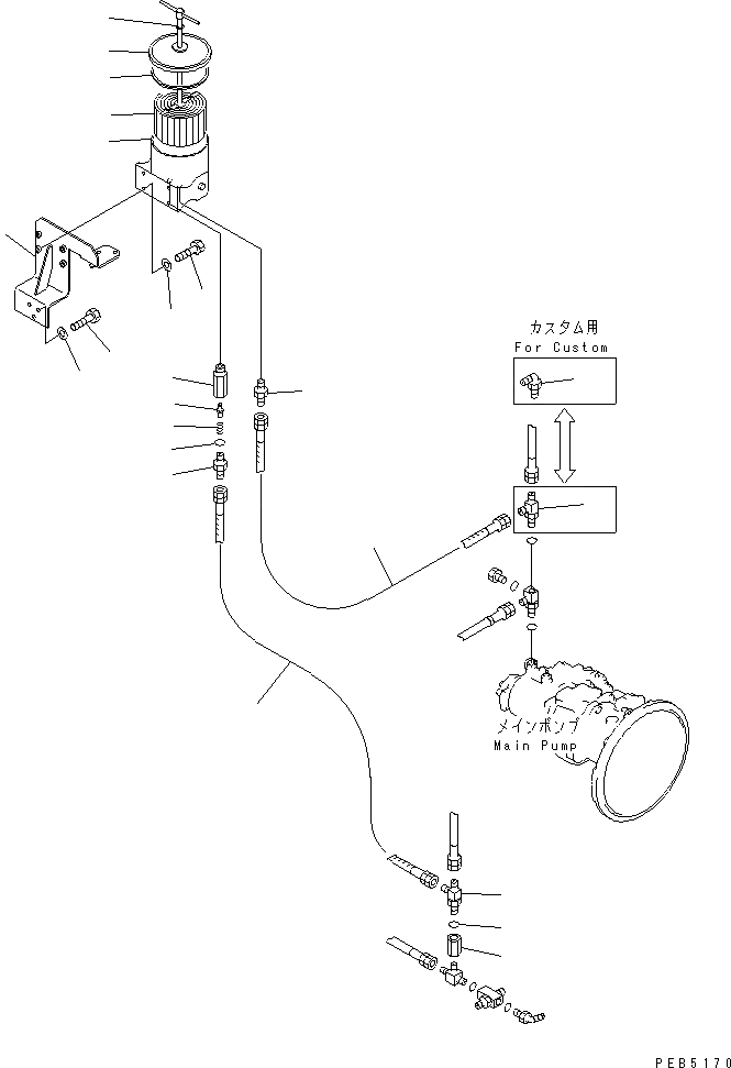Схема запчастей Komatsu PC230LC-6 - ФИЛЬТР. КОМПЛЕКТ (BY-PASS ФИЛЬТР.)(№-7) ГИДРАВЛИКА