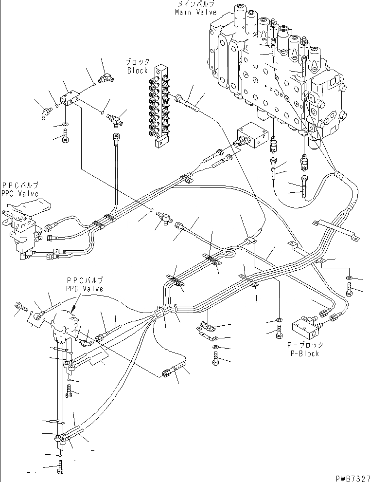 Схема запчастей Komatsu PC230LC-6 - ОСНОВН. КОНСТРУКЦИЯ (PPC ЛИНИЯ ХОДА) ( АКТУАТОР)(№98-) КАБИНА ОПЕРАТОРА И СИСТЕМА УПРАВЛЕНИЯ