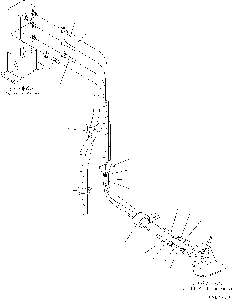 Схема запчастей Komatsu PC230LC-6 - MULTI PATTERN КЛАПАН (WAY) (MULTI КЛАПАН - ОСНОВН. КЛАПАН)(№-8) ГИДРАВЛИКА