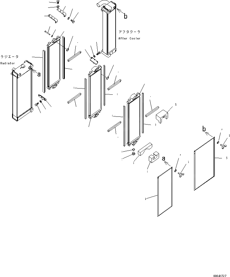 Схема запчастей Komatsu PC230NHD-8K - ОХЛАЖД-Е (МАСЛООХЛАДИТЕЛЬ) C СИСТЕМА ОХЛАЖДЕНИЯ