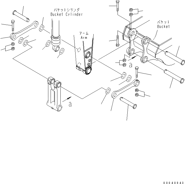 Схема запчастей Komatsu PC230NHD-8K - РУКОЯТЬ (СОЕДИНЕНИЕ КОВША) (/) (№K-K9) T РАБОЧЕЕ ОБОРУДОВАНИЕ