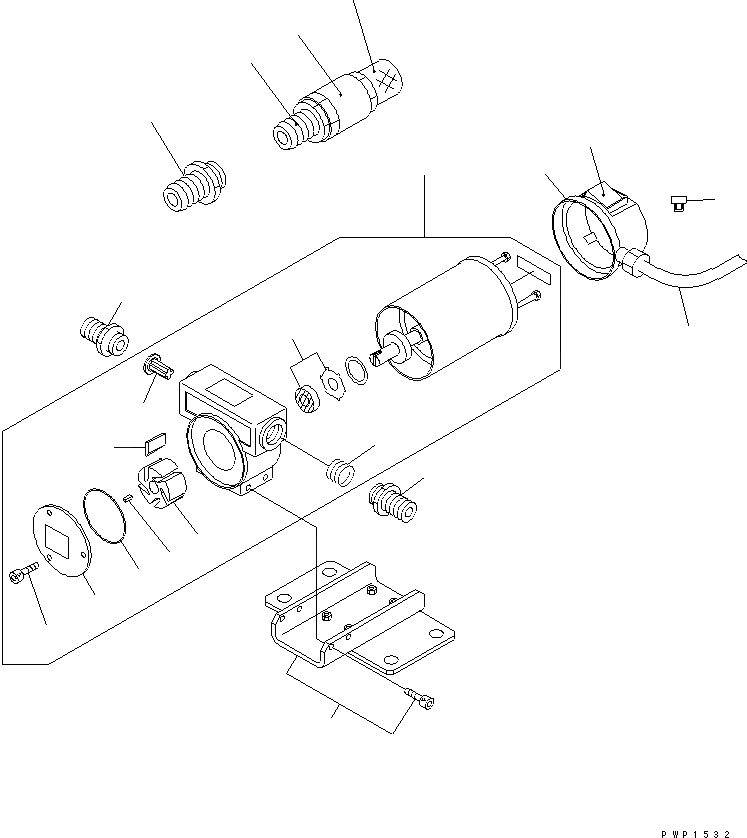 Схема запчастей Komatsu PC230NHD-7K - НАСОС АВТОМАТИЧ. ЗАПРАВКИ ТОПЛИВА ОСНОВН. КОМПОНЕНТЫ И РЕМКОМПЛЕКТЫ