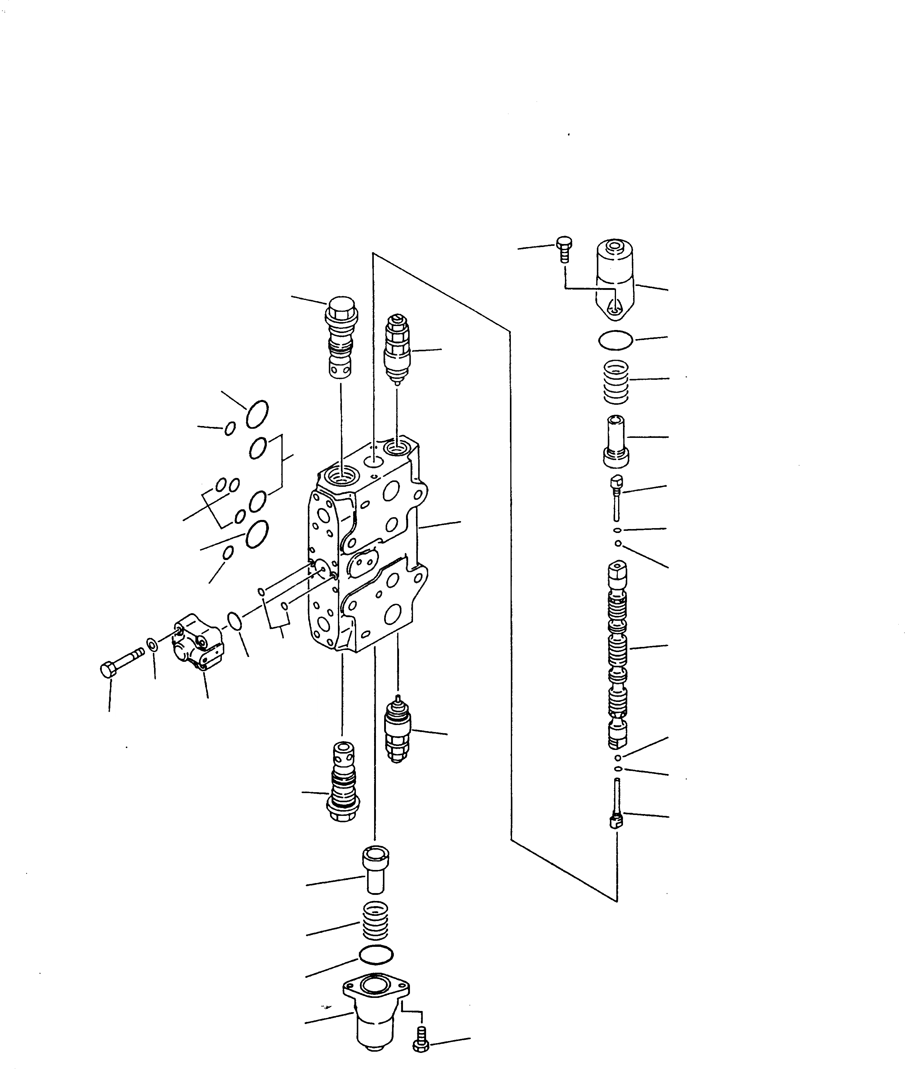Схема запчастей Komatsu PC240-6K - ОСНОВН. КЛАПАН (-АКТУАТОР) (/)(№K-K999) ГИДРАВЛИКА