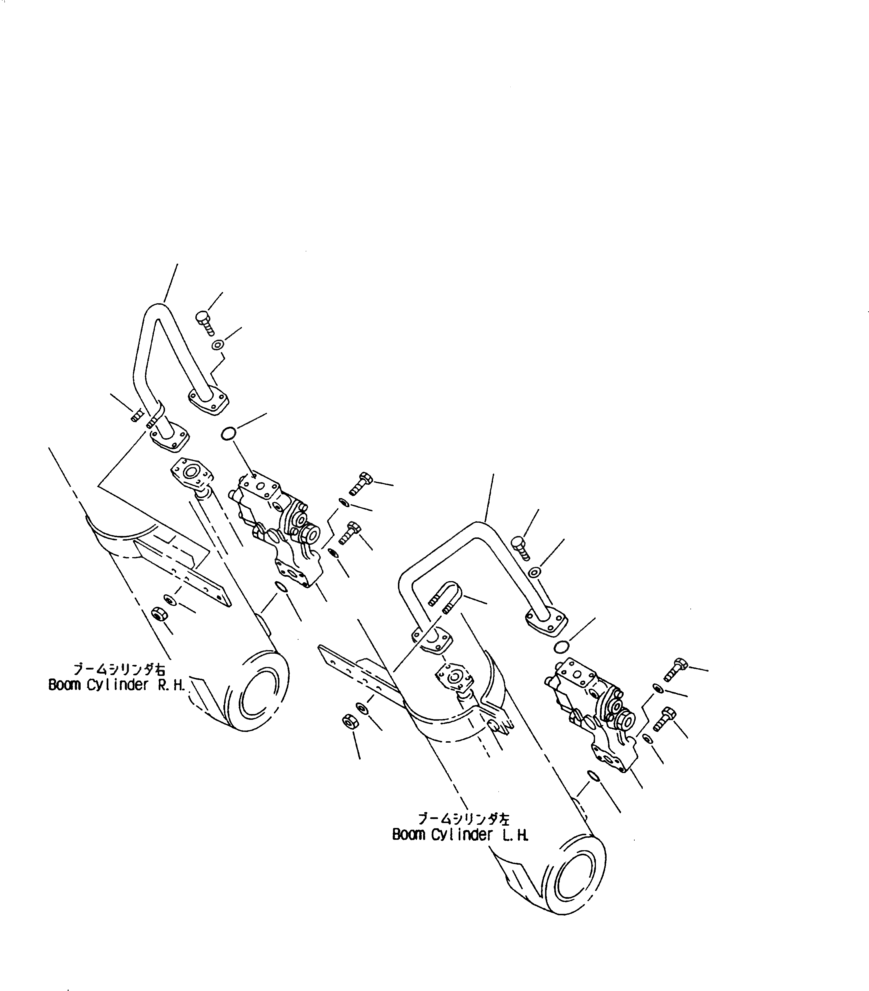 Схема запчастей Komatsu PC240-6K - ПРЕДОТВРАЩ. СМЕЩЕНИЯ (СТРЕЛА) (/) ГИДРАВЛИКА