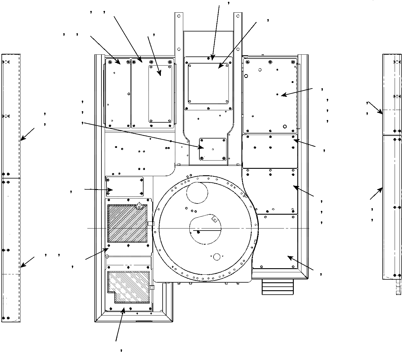 Схема запчастей Komatsu PC240LC - НИЖН.КРЫШКАAND  ЧАСТИ КОРПУСАS 