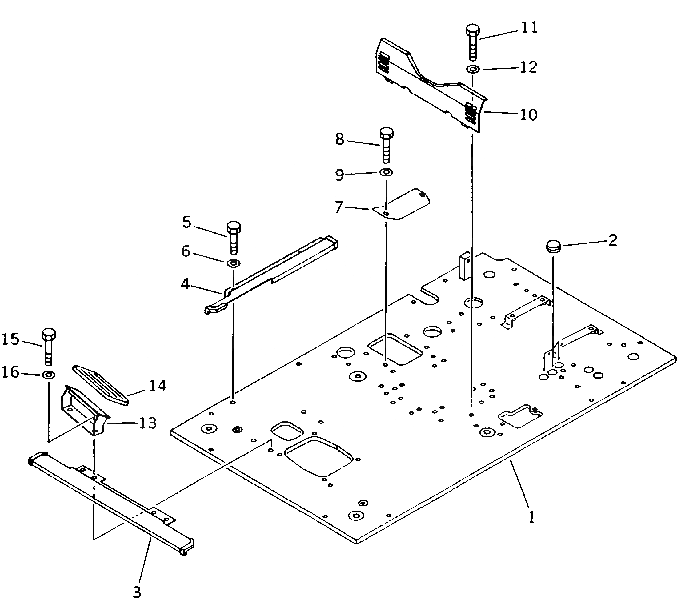 Схема запчастей Komatsu PC240LC-5K - ОСНОВН. КОНСТРУКЦИЯ (С ДОПОЛН. ГИДРОЛИНИЕЙ)(№K-K) ЧАСТИ КОРПУСА