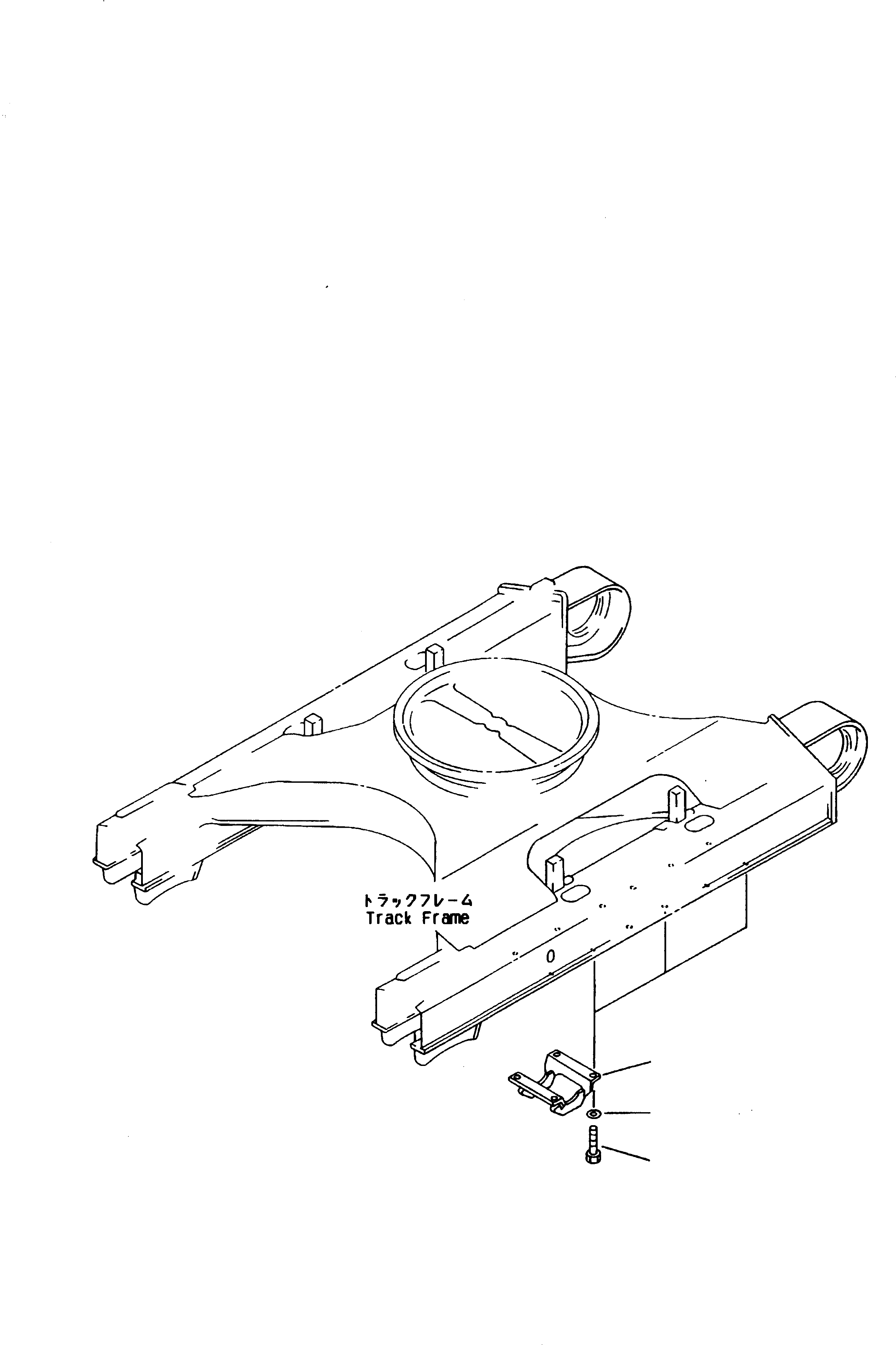 Схема запчастей Komatsu PC240LC-6K - ЗАЩИТА ОПОРНЫХ КАТКОВ (ЦЕНТР.) ХОДОВАЯ