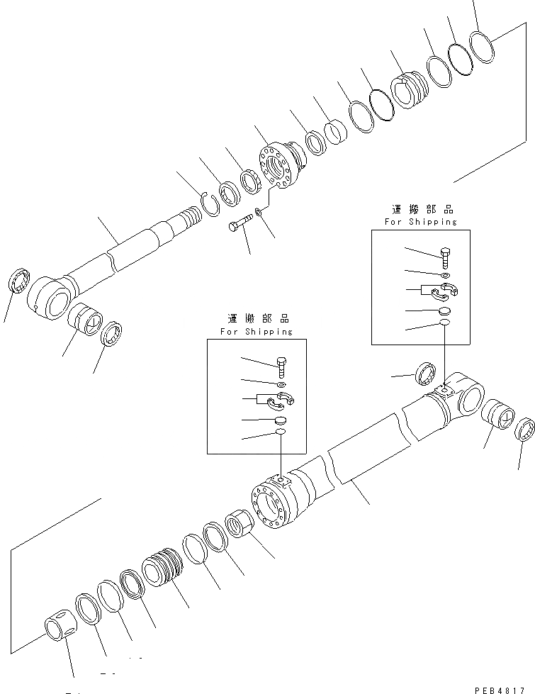 Схема запчастей Komatsu PC240LC-6K - 1-Я СТРЕЛА ЦИЛИНДР РАБОЧЕЕ ОБОРУДОВАНИЕ