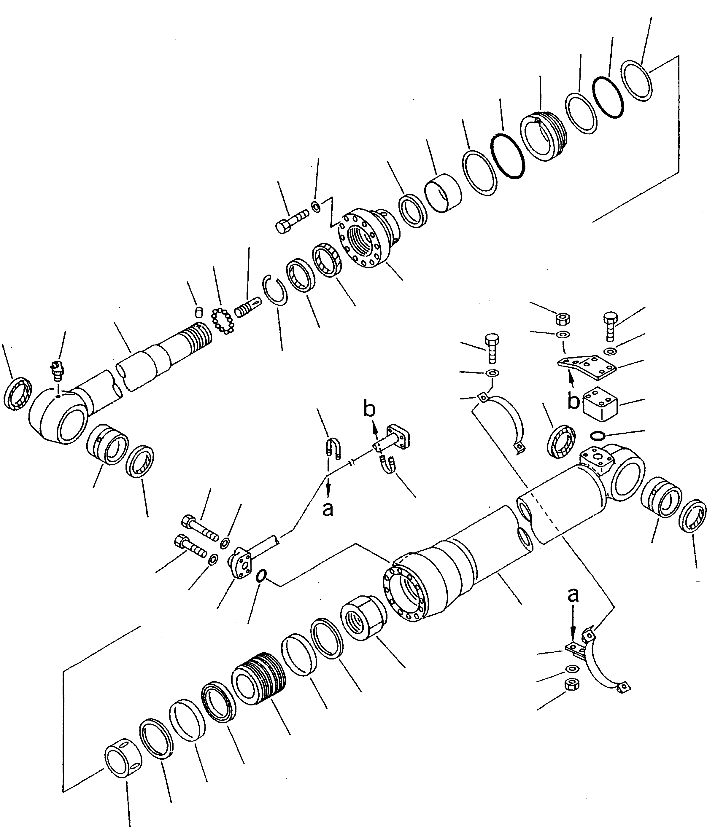 Схема запчастей Komatsu PC240LC-6K - ЦИЛИНДР РУКОЯТИ РАБОЧЕЕ ОБОРУДОВАНИЕ