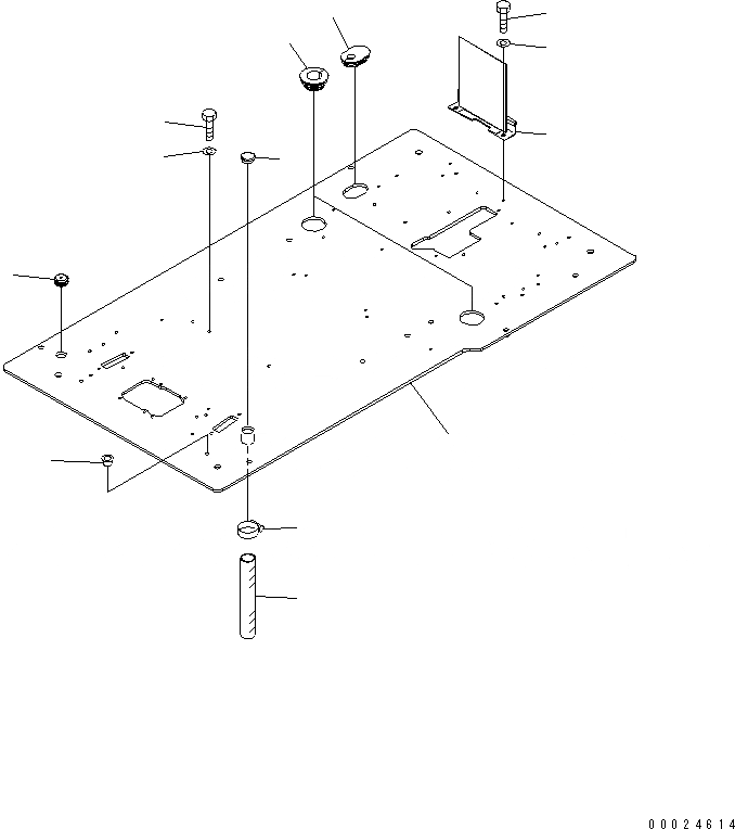 Схема запчастей Komatsu PC240LC-7K - ОСНОВН. КОНСТРУКЦИЯ (КАБИНА) (ОСНОВН. КОНСТРУКЦИЯ)(№K-) КАБИНА ОПЕРАТОРА И СИСТЕМА УПРАВЛЕНИЯ