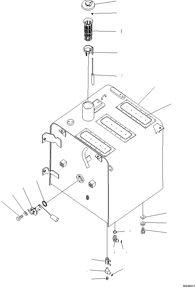 Схема запчастей Komatsu PC240LC-8K - ТОПЛИВН. БАК. (ДЛЯ ТОПЛИВН. REFILL НАСОС) (№ K-K9) D ТОПЛИВН. БАК. AND КОМПОНЕНТЫ
