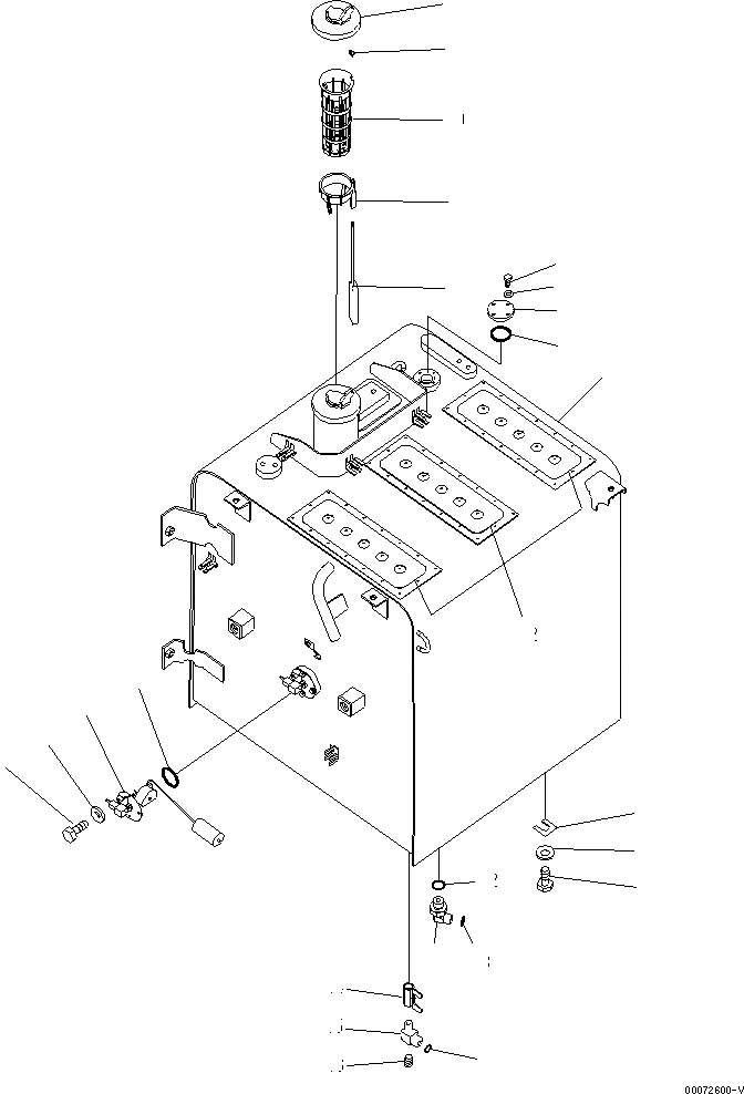 Схема запчастей Komatsu PC240LC-8K - ТОПЛИВН. БАК. (ДЛЯ ТОПЛИВН. REFILL НАСОС)(№K-) D ТОПЛИВН. БАК. AND КОМПОНЕНТЫ