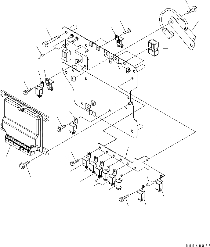 Схема запчастей Komatsu PC240LC-8K - ОСНОВН. КОНСТРУКЦИЯ (OPERATORґS КАБИНА) (РЕЛЕ) (QC) K OPERATORґS ОБСТАНОВКА И СИСТЕМА УПРАВЛЕНИЯ