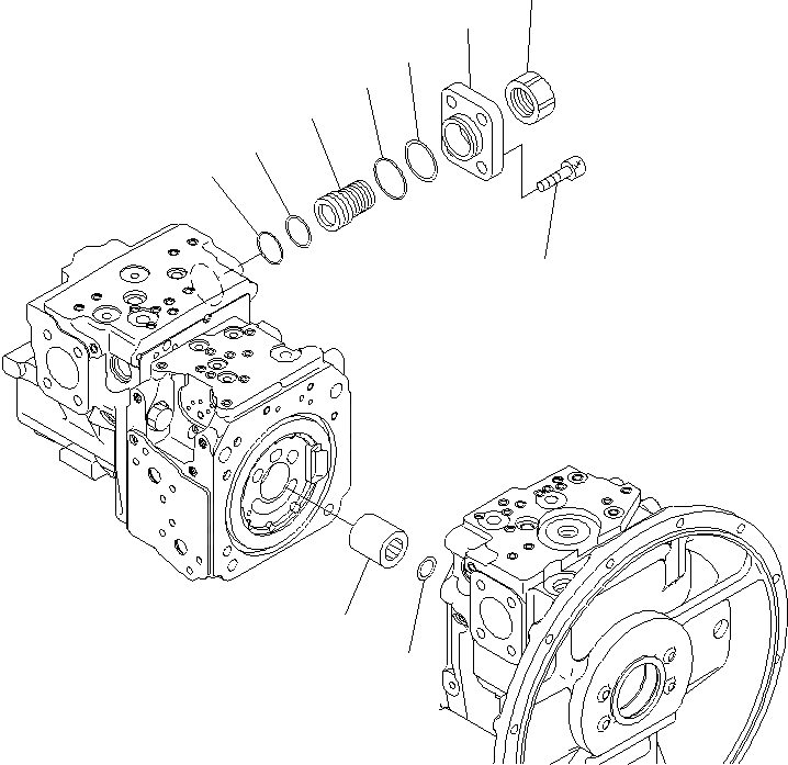 Схема запчастей Komatsu PC240LC-8K - ОСНОВН. НАСОС (9/) Y ОСНОВН. КОМПОНЕНТЫ И РЕМКОМПЛЕКТЫ