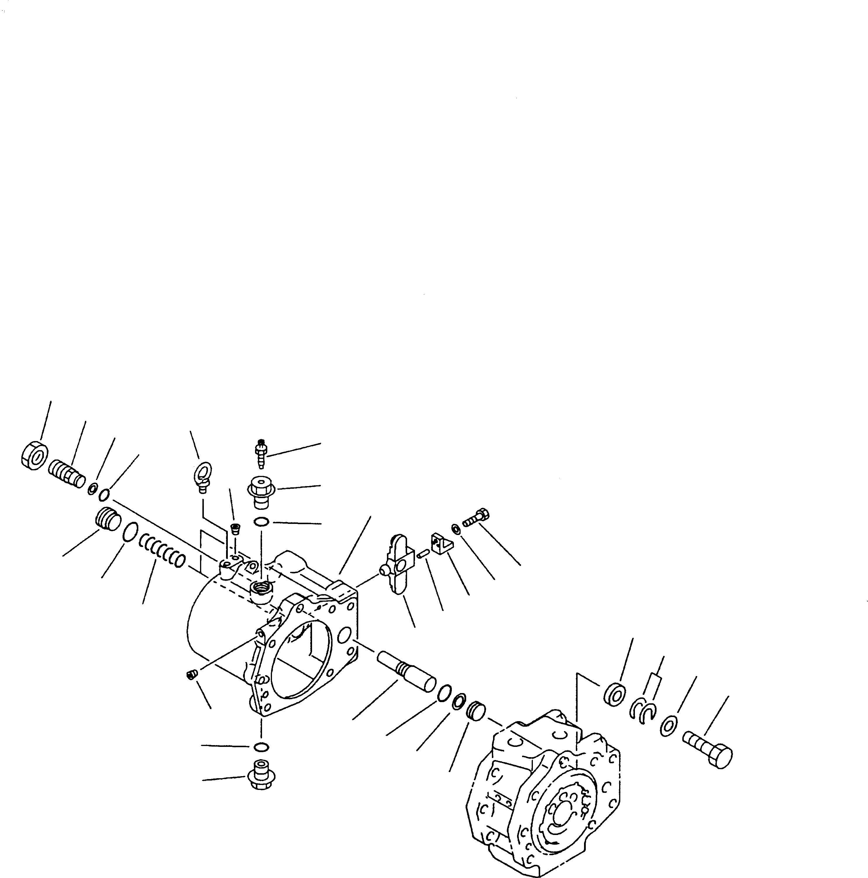 Схема запчастей Komatsu PC240NLC-6K - ОСНОВН. НАСОС (/9) (HPV 9+9+BARO-) (С КЛАПАНОМ TVC)(№K-K999) ГИДРАВЛИКА