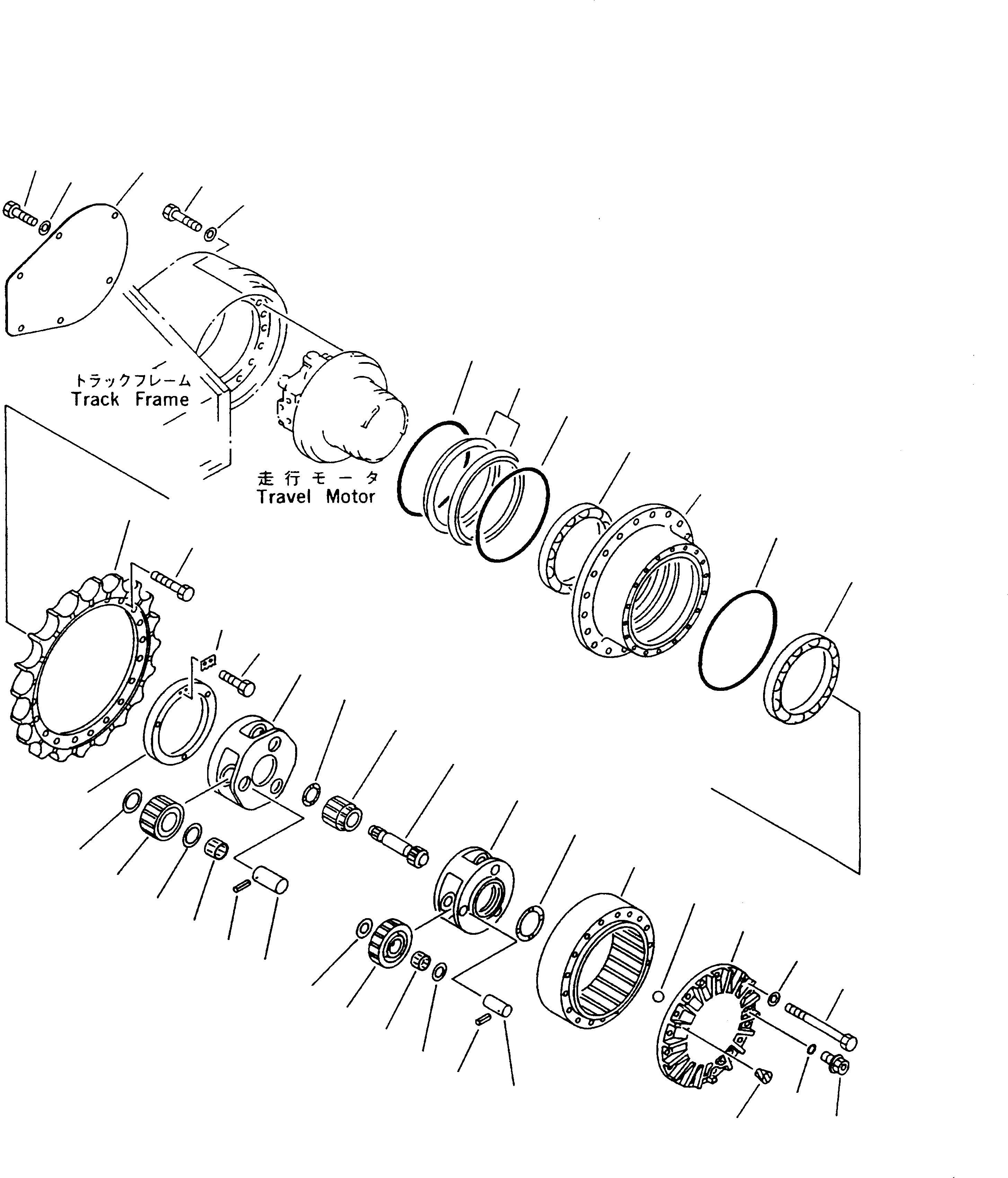 Схема запчастей Komatsu PC240NLC-6K - КОНЕЧНАЯ ПЕРЕДАЧА (СКОРОСТЬ ДВИЖЕНИЯ 3)(№K-K) НИЖНЯЯ ГИДРОЛИНИЯ И ЛИНИЯ ХОДА