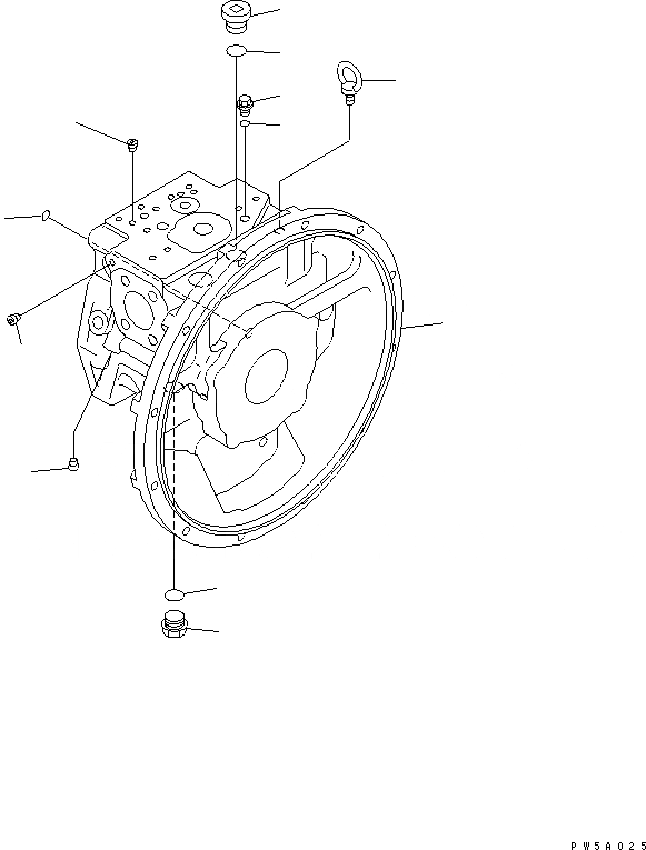 Схема запчастей Komatsu PC240NLC-7K - ОСНОВН. НАСОС (/) ОСНОВН. КОМПОНЕНТЫ И РЕМКОМПЛЕКТЫ